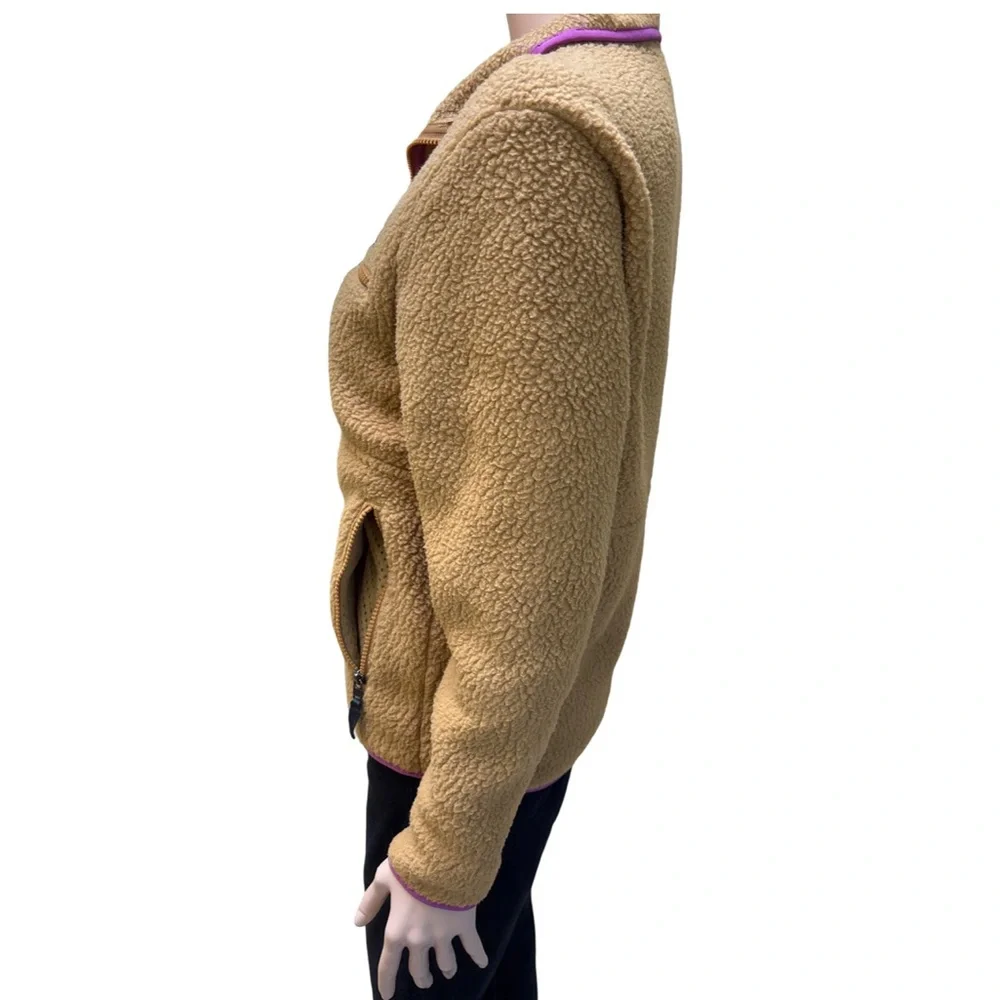 Patagonia Women's Nest Brown Marsupial Retro Pile Fleece Pullover XS - Picture 5 of 9